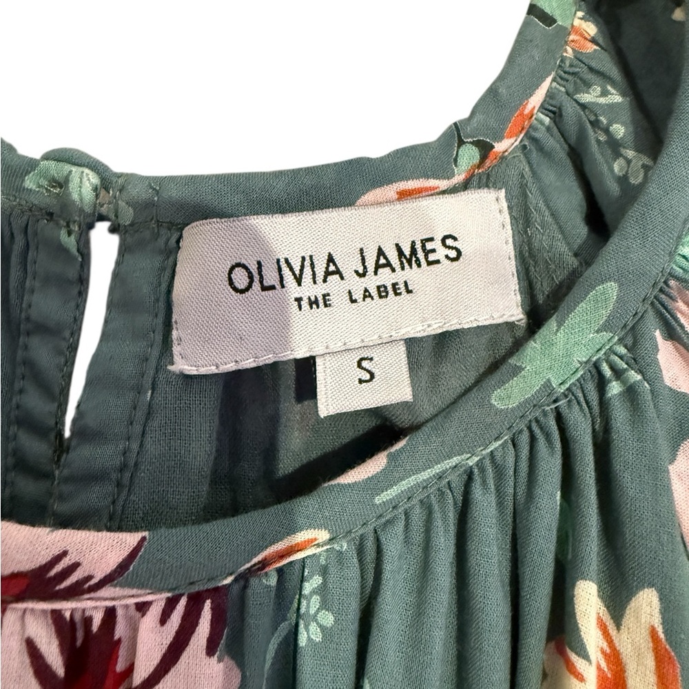 Olivia James The Label Sage Floral Long Sleeve Maxi Dress - Picture 4 of 11